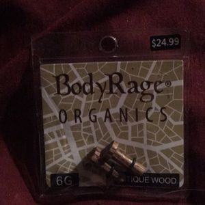 6g organic ear plug new !!